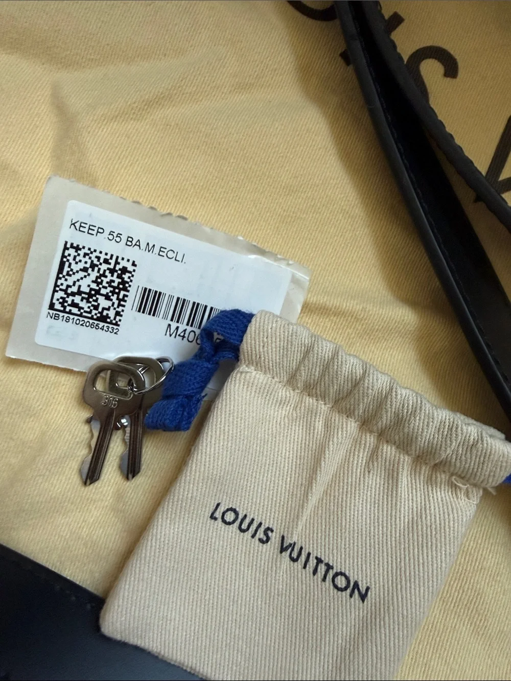 LOUIS VUITTON Keepall Bandoulière 55